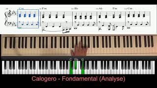 Calogero - Fondamental (Piano tutoriel)