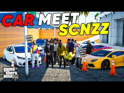 MICHAEL ARRANGED CAR MEET AT SHOWROOM | GTA 5 | Real Life Mods 