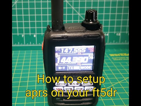 How to setup aprs on the ft5dr #yaesu #aprs  #ft5dr #hamradio #hamharder