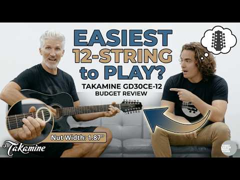 Takamine GD30CE-12 BLK Black 12-String Acoustic-Electric Dreadnought Guitar - Brand New with Free Pro Setup image 8