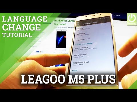 How to Change Language on LEAGOO M5 Plus - Display Language