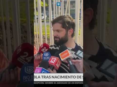 "Doblemente enamorado": Presidente Boric habla tras el nacimiento de su hija Violeta