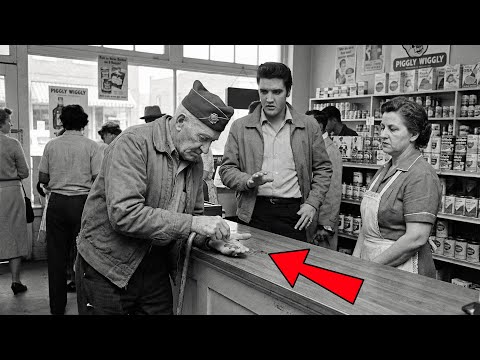 War Hero Counted Coins for BREAD —What Elvis did Next STUNNED Entire Store