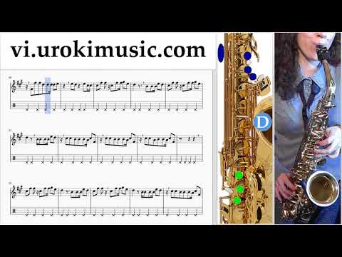 Học Kèn Saxophone (Alto) Shakira - Me Enamoré Nốt Nhạc Bài Hát Phần#2 um-i687