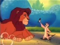 Timon Arguing With Simba Over A Practice Predator Thats Really A Sack Of Potatos