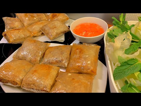 Chả nem_chia sẻ các bước cần thiết để vỏ nem giòn tan và giòn lâu_Bếp Hoa