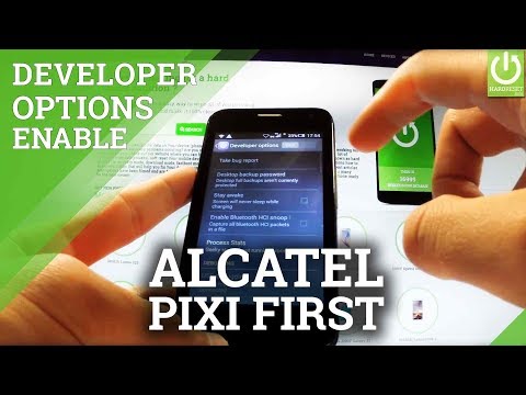 Developer Options ALCATEL One Touch Pixi First - Enable USB Debugging