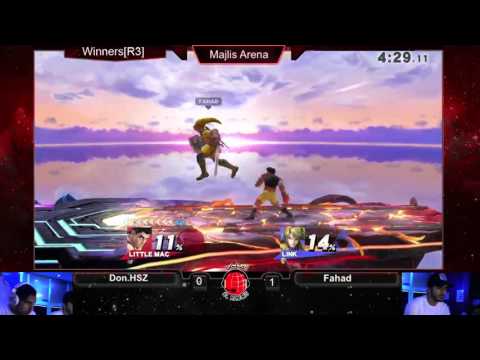 SSB4 @ Al Majlis 12/2: Fahad (Link, ZSS) vs DonHSZ (Cloud, Little Mac) - WR3
