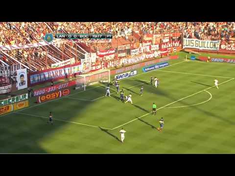 Doble palo. Lanús 0 - Boca 0. Fecha 18. Torneo Inicial 2013. Fútbol Para Todos