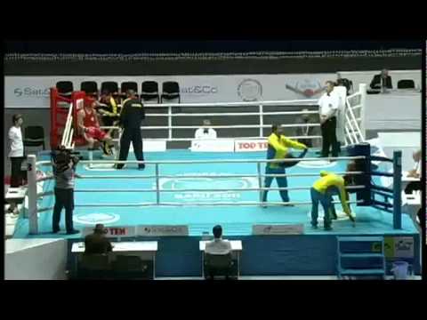 Light Heavy (81kg) R16 - Monroy Jeysson (COL) VS Niyazymetov Adilbek (KAZ) - 2011 AIBA World Champs