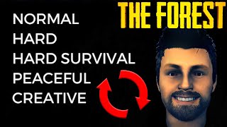 How to Change Difficulty & Add/Remove Creative Mode | The Forest