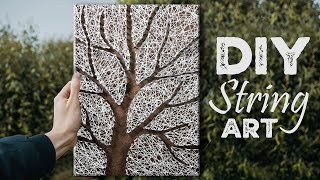 DIY String Art | DIY String art tutorial | Step by step string art tutorial | String art letters