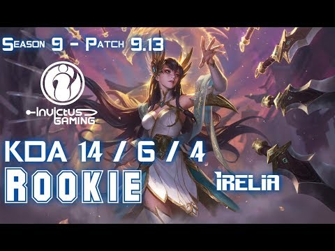 IG Rookie IRELIA vs CORKI Mid - Patch 9.13 KR Ranked