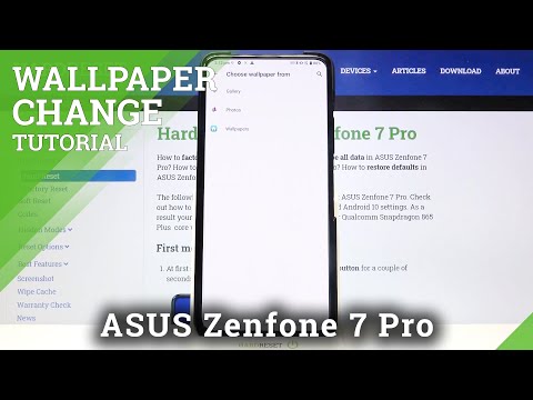 How to Change Wallpaper in ASUS Zenfone 7 Pro – Update Main Screen