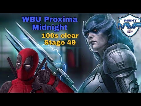 Marvel future fight WBU Proxima 100 second clear stage 49