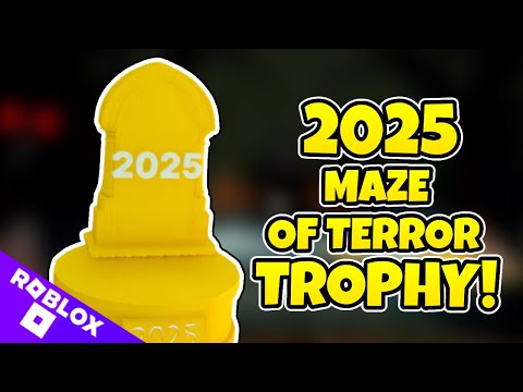 HOW TO GET THE 2025 MAZE OF TERROR TROPHY IN WORK AT A PIZZA PLACE - ROBLOX