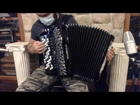 SCANAIRIIICHBK - Black Scandalli Air III Chromatic Button Accordion C System LMMH 72 96 $8999