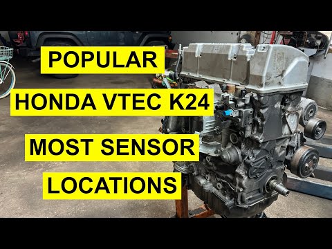 Honda/ Accura VTEC 2.4L / K24 Engine Sensor Locations - Cam, Knock, Coolant etc.