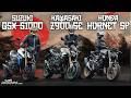 Best Japanese 4 Cylinder Naked Bike Of 2025 Suzuki GSX S1000 Vs Kawasaki Z900 SE Vs Honda Hornet SP