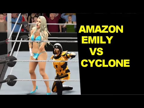 WWE 2K17 Amazon Emily vs Cyclone - Mixed Iron Match