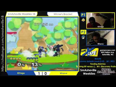 SW18 Winners' R1 - EZVega (Sheik) vs Wharve (Marth)
