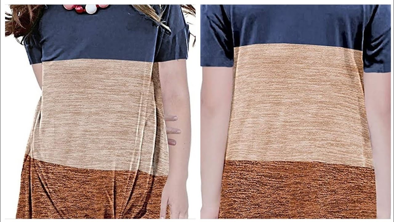 Girls Casual Loose Short Sleeve Knot Front Tops Tee Shirts.