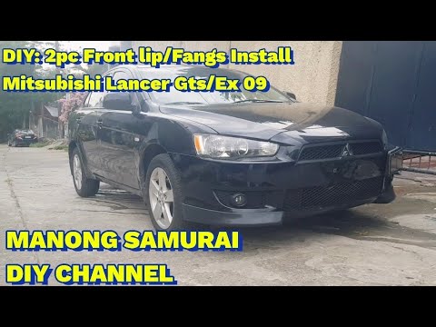Mitsubishi Lancer Ex | Front Lip/Chin/Fangs Install
