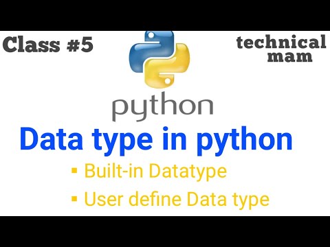 What Is Data Type In Pythonin Hindibuilt In Data Type User Define Data Typepython Programming La