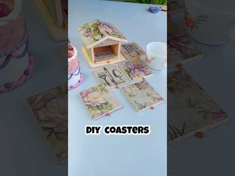DIY Coasters Dekh ke Mannu hui Confuse 😂 #diy #craftideas #craft #bestoutofwaste #coasters
