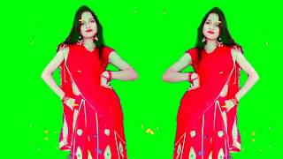 Beautiful Desi Indian Girls Dancing Green Screen C