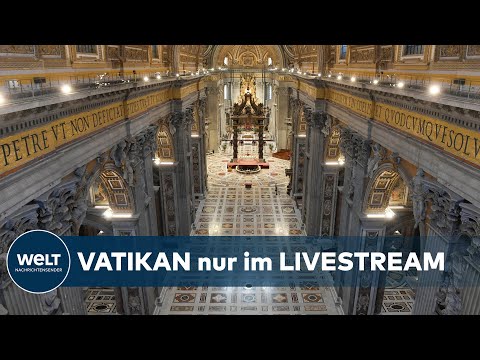 WELT THEMA: Corona-Karfreitag -  Einsamer Papst vollzieht die Riten in Rom