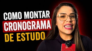 Como montar um cronograma de estudo para OAB! 