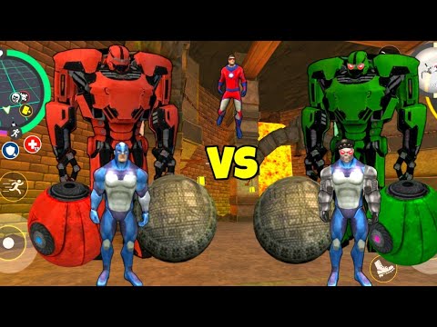 Evil Rope Hero Vs Rope Hero Super Challenge 😱 in Vice Town | Gamer Blasty
