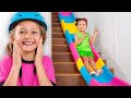 Stair Slide Adventure Safety And Sharing Plays For Kids