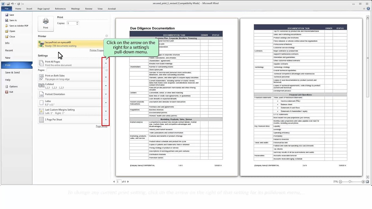 How Do I Submit a Document for Secure Printing?