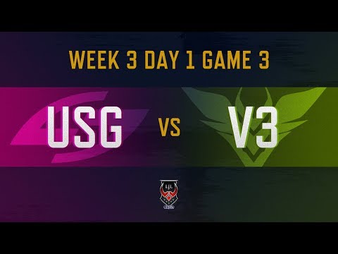 USG vs V3｜LJL 2019 Spring Split Week 3 Day 1 Game 3