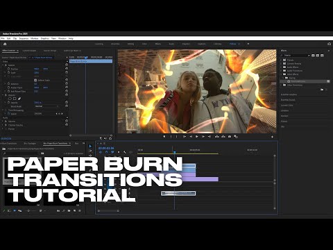 Paper Burn Transitions Tutorial + BONUS | After Effects & Premiere Pro Tutorial