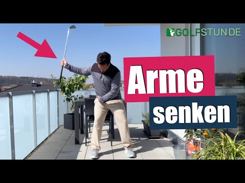 Bewegung gegen den Slice – Das Senken der Arme (Golftraining zu Hause)