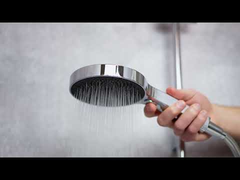 kielle Oudee - Conjunto de ducha con grifo termostático, barra, manguera y cabezal de ducha, cromo 20602SNT10