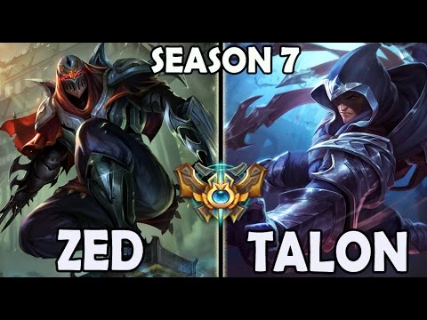 SKT T1 Faker ZED vs TALON - Rank #39 Challenger Korea