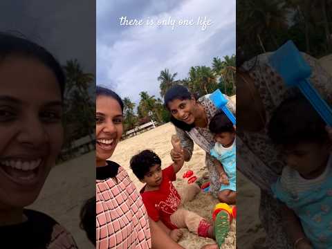 We and our Kutties at Marari Beach | #ReshOnWings