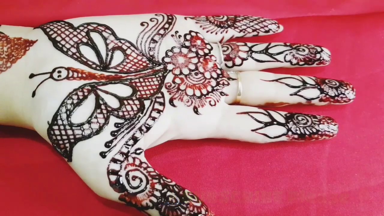 Butterfly Mehndi Design