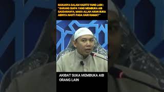 Download lagu Akibat Suka Membuka Aib Orang Lain - Ust. Mukhlis Abu Dzar #shorts mp3
