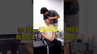 LOUDEST NECK CRACK⁉️ #chiropractic #backpain #neckpain #trending