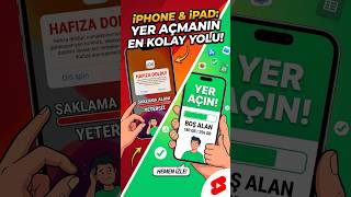 iPhone ve iPad'de YER AÇMANIN En Kolay Yolu! Saklama Alanı Nasıl Boşaltılır Gereksiz Dosya Temizleme