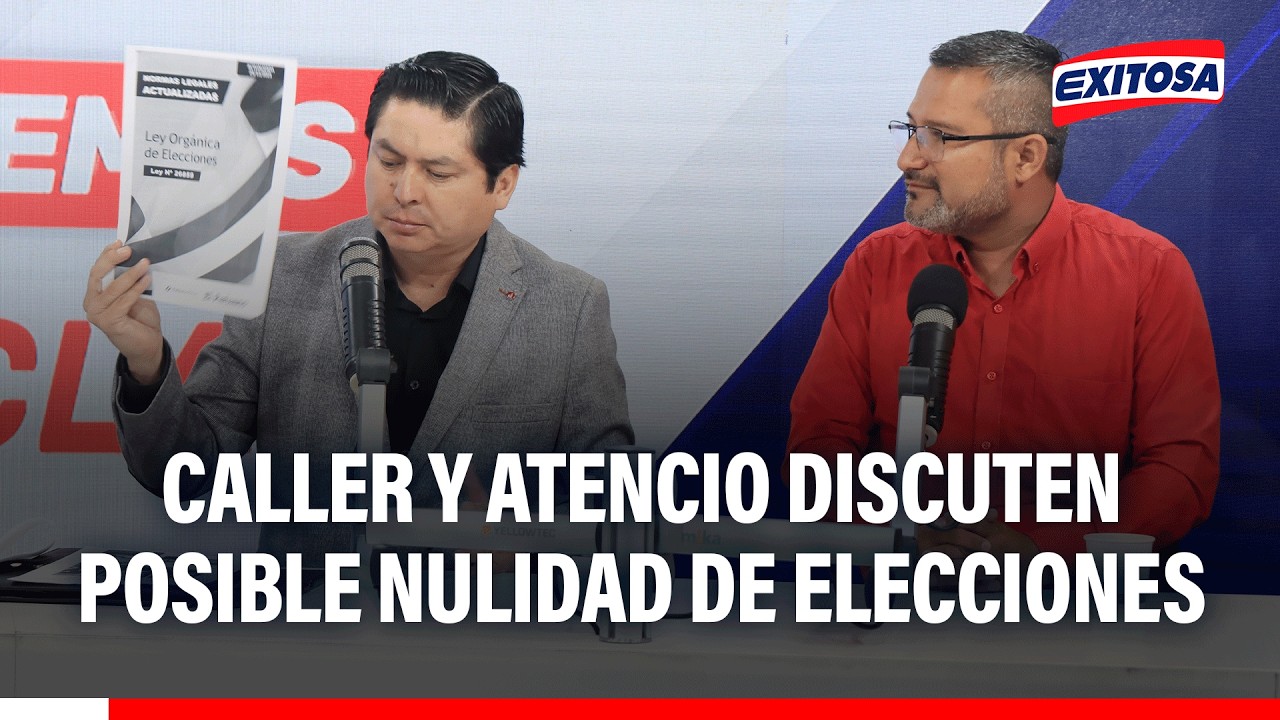🔴🔵 ¿Nulidad de elecciones? Candidatos Ronald Atencio y Herbert Caller DISCUTEN propuesta