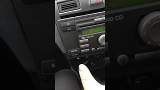 How to enter radio code into car Ford Fiesta