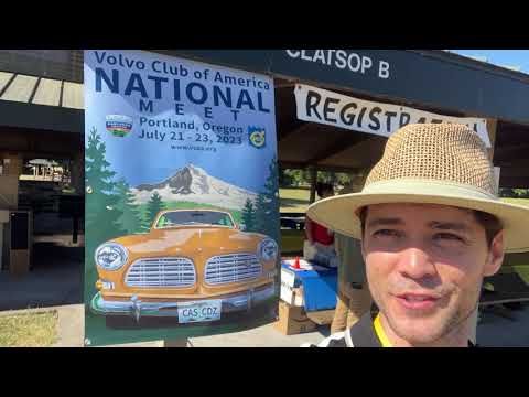 Volvos in the Hood car show - VCOA Volvo Club of America National Meet 2023 - Portland, OR
