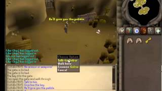 how to get glarials amulet and pebble back