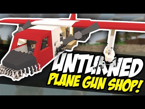 PLANE GUN SHOP - Unturned Mobile Store | Black Market Weapons! (Funny Moments)